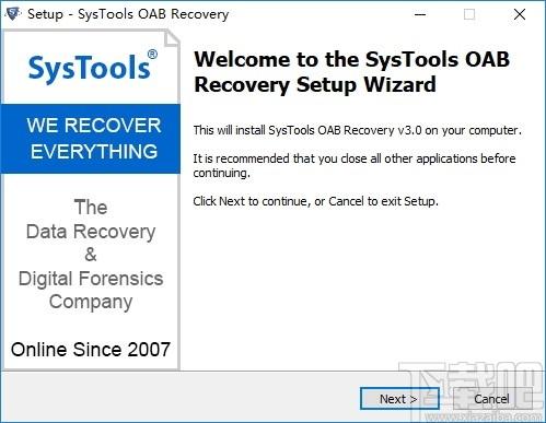 SysTools OAB Recovery下载,OAB数据恢复软件,数据恢复
